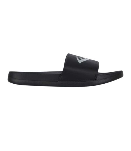 Womens/ladies Logo Sliders Black Silver Everlast