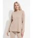 Pull confort avec maille cotes plates-1