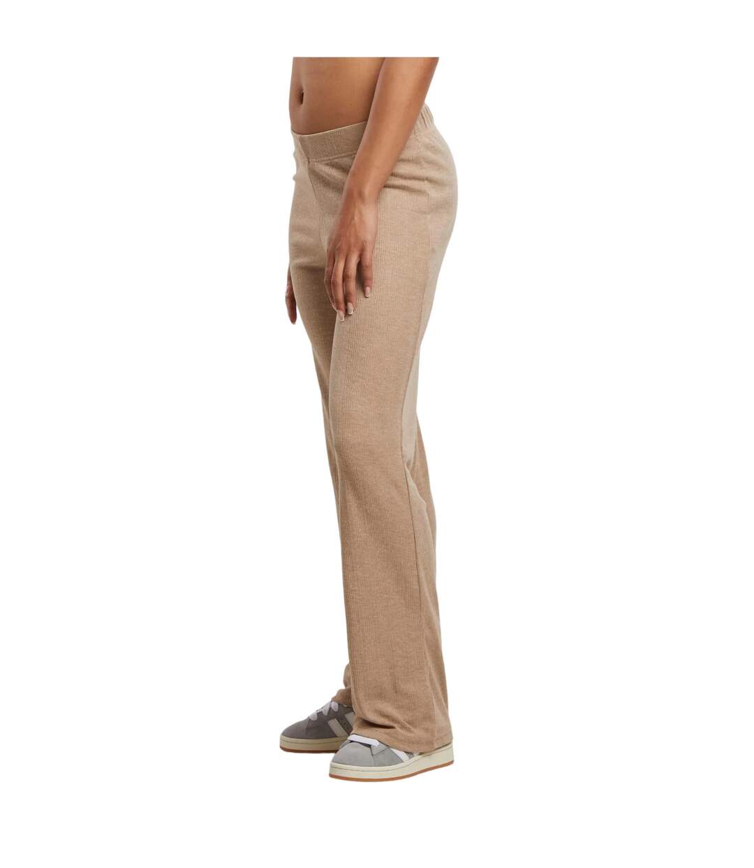 Pantalon Motif/style Côtelé Femme Beige Chiné Urban Classics-3