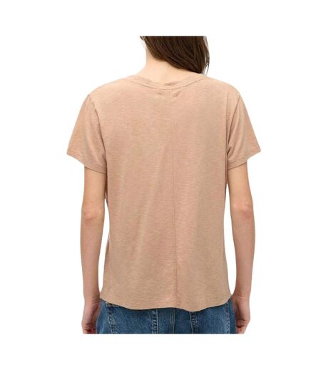 T-shirt beige femme superdry studios