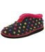 Sleepers Womens/Ladies Tilly Lightweight Thermal Lined Bootee Slippers (Fuchsia/Multi) - UTDF544