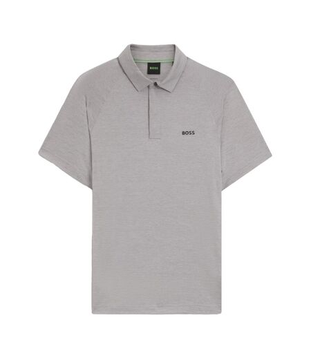 Mens Performance Slim Polo Shirt Grey Boss