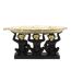 Vide-Poche Statuette 3 Singes 43cm Noir & Or-2