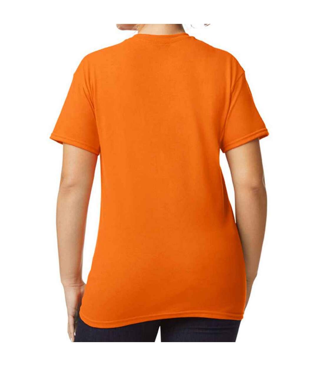 T-shirt adulte orange fluo Gildan-2