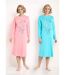 Lot de 2 chemises de nuit coton mi longue-1