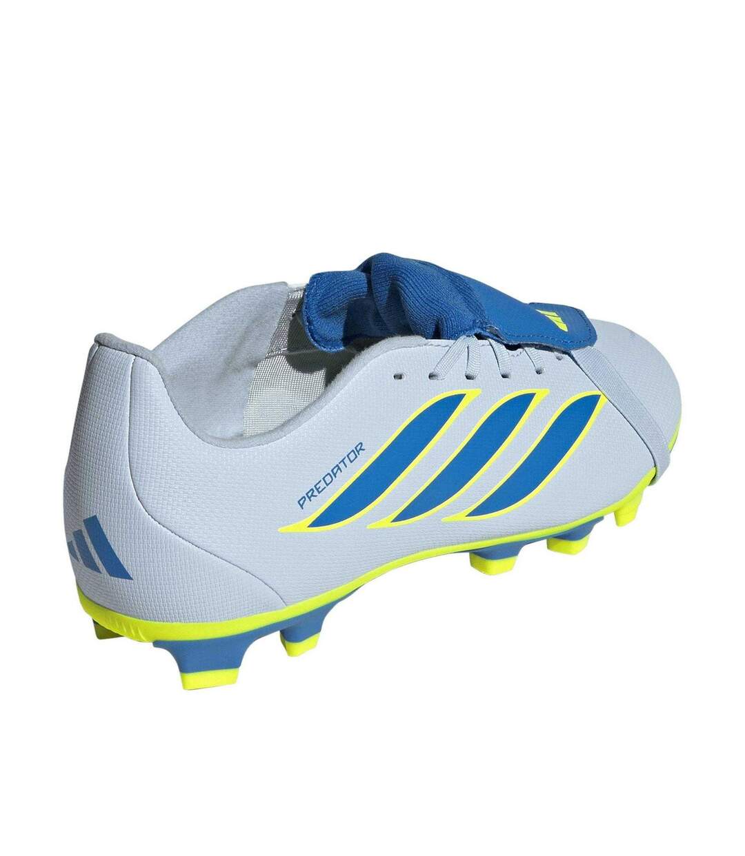 Chaussures De Foot Pour Terrain Ferme Motif/style Se Rabat Sur L´avant Predator Club Femme Bleu Jaune Adidas-2