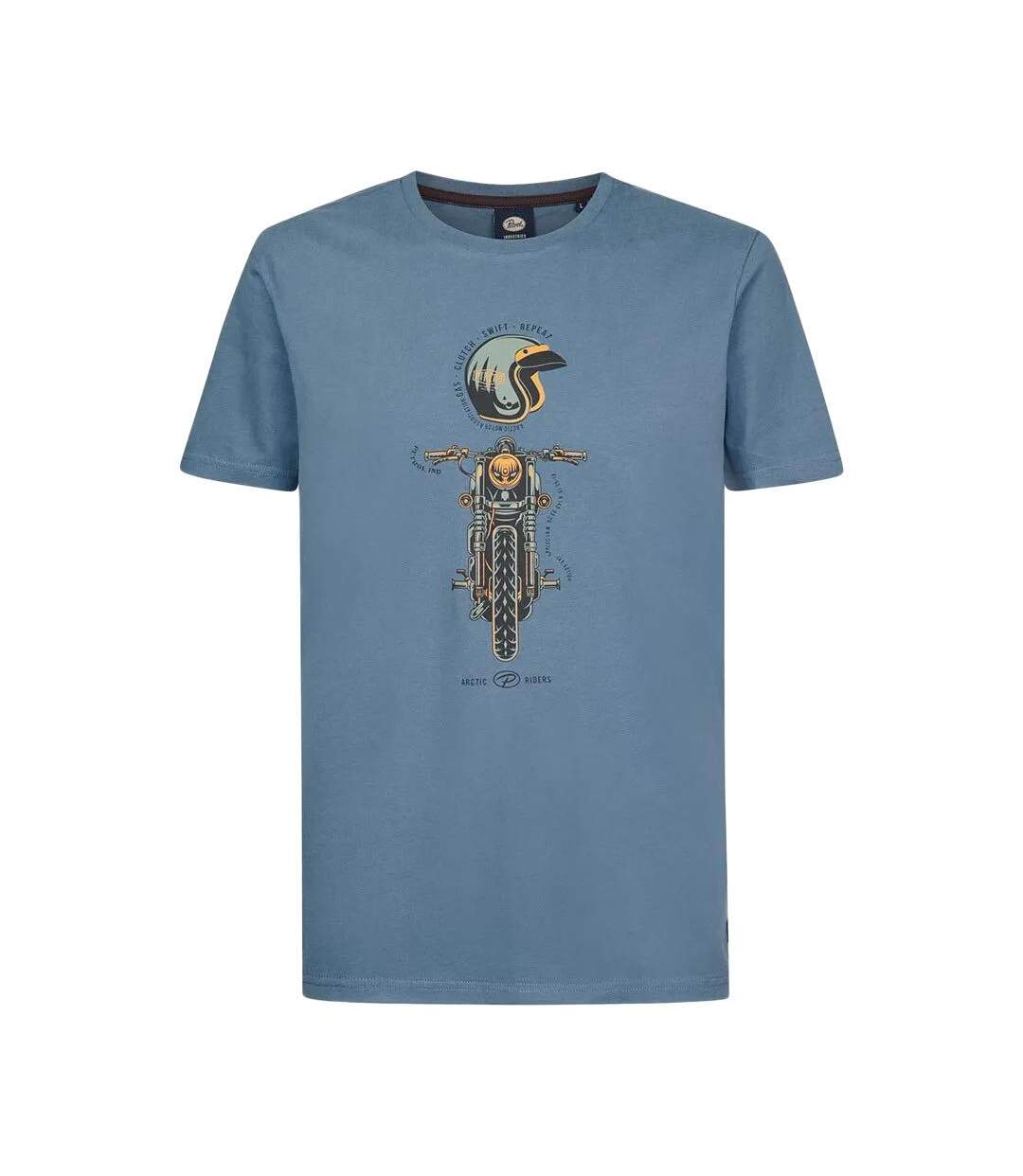 T-shirt Bleu Moyen Homme Petrol Industries TSR650 - 3XL-1