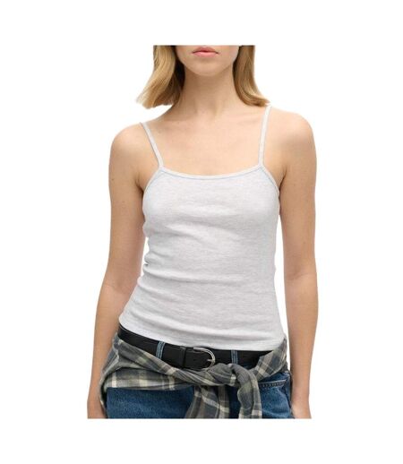 Débardeur gris femme superdry fine - l