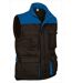 Gilet doudoune de travail sans manches - Homme - REF THUNDER - black bleu roi