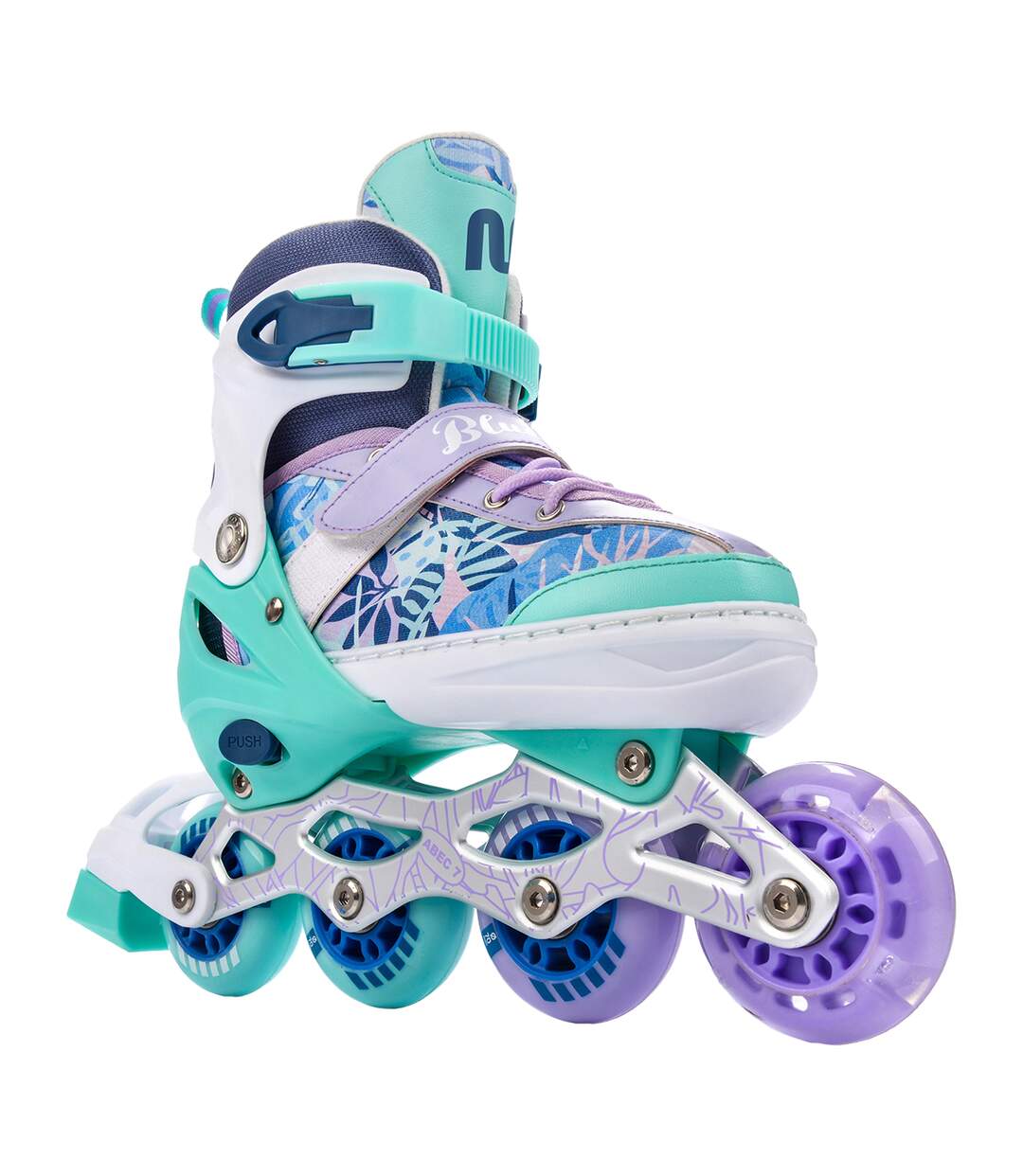 Rollers Style 4-en-1 Blueberry Homme 38-41 Fr Violet Clair Vert Meteor-3