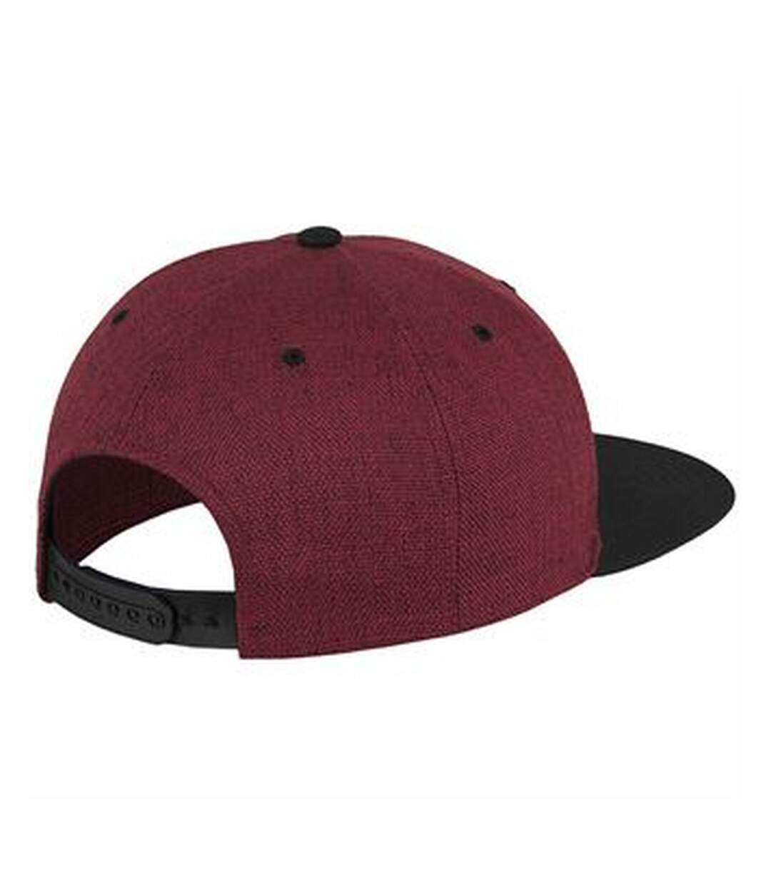 Casquette ajustable flexfit adulte rouge / noir Yupoong-2