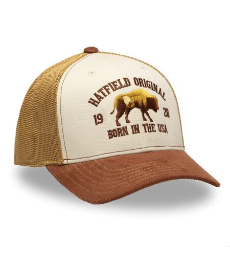 Casquette trucker avec filet souple en coton avec broderie Bison Hatfield