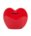 Tirelire Déco Cœur Kawaii 14cm Rouge-2