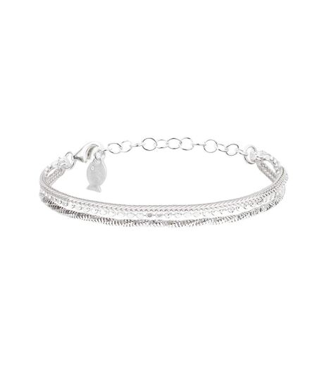 Bracelet Multi Chaînes Argent Clio Blue Lilou - Taille unique