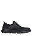 Mens Garza Gervin Leather Oxford Shoes Black Skechers-3