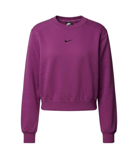 Womens/ladies Swoosh Logo Sweatshirt Fuchsia Nike