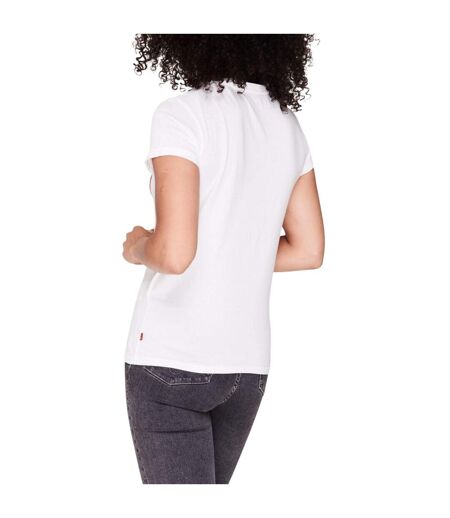 Womens/ladies Batwing Logo T-shirt White Levis