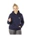 Sweat à capuche bainbridge femme bleu marine / argenté Firefoot