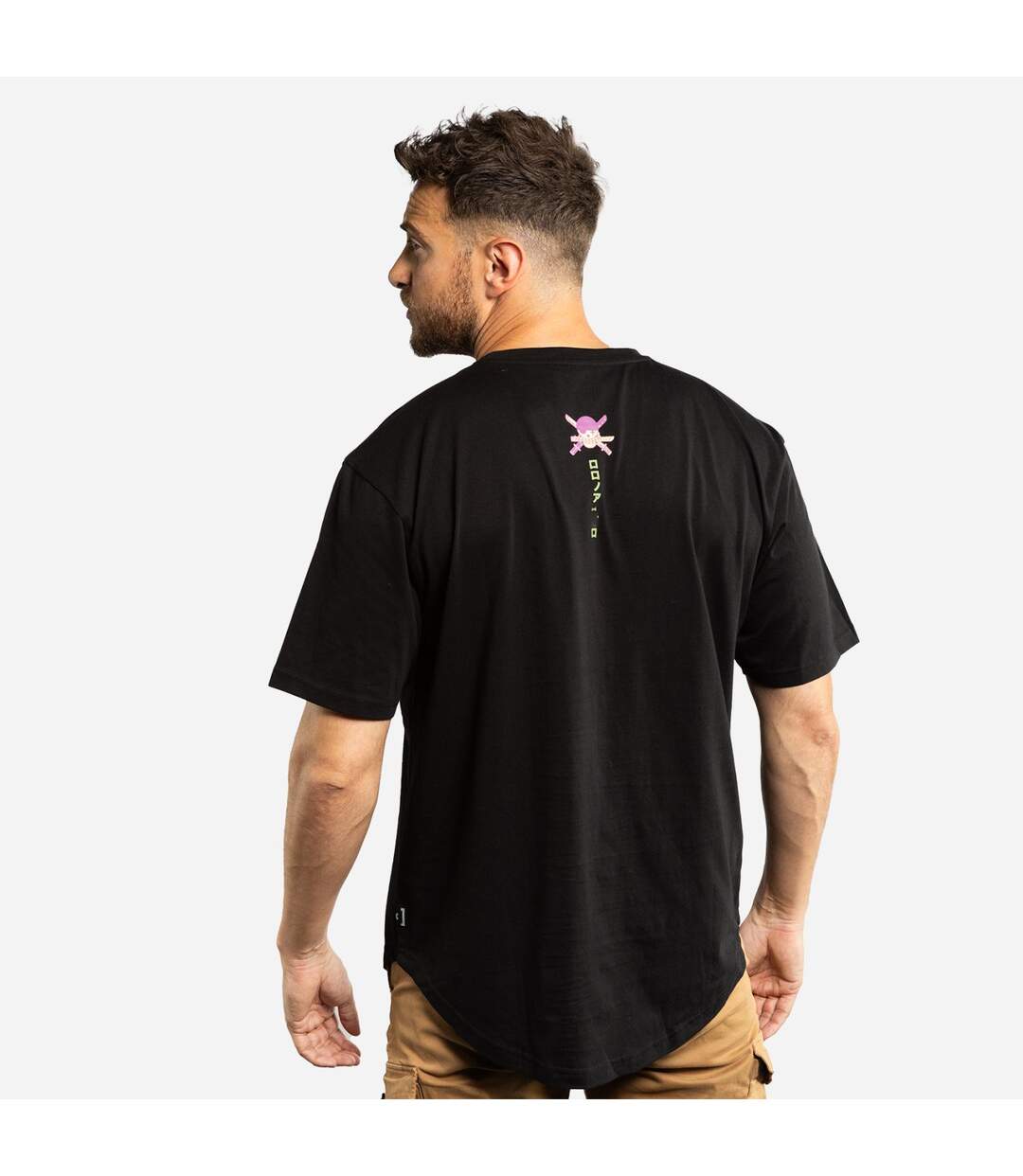 T-shirt homme confort fit avec print One Piece Zoro Capslab-3