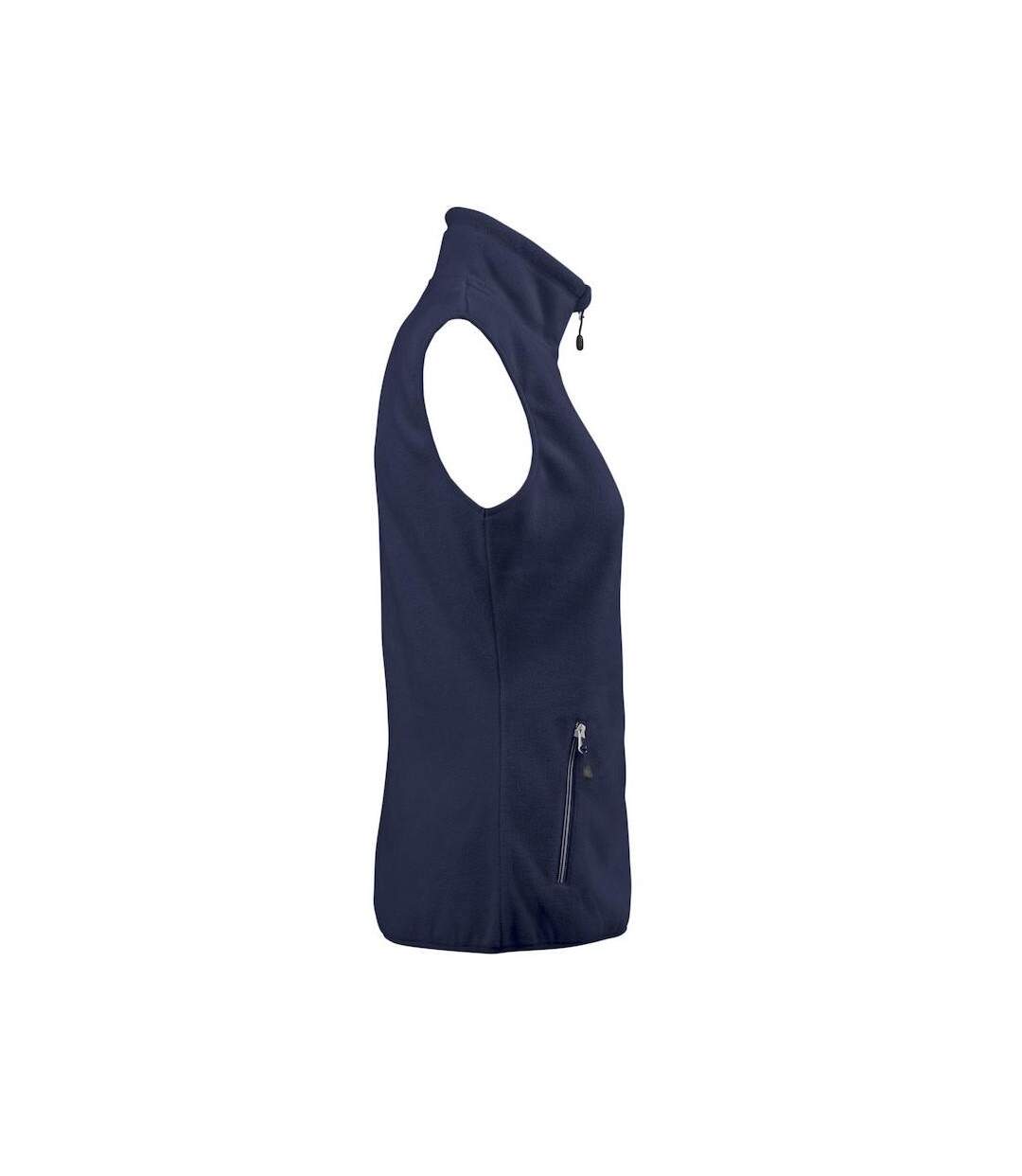 Womens/ladies Sideflip Body Warmer Navy Printer RED-3