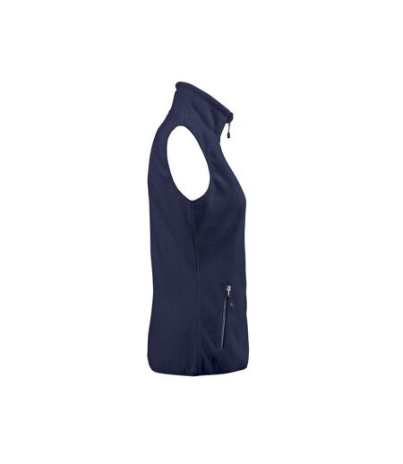 Womens/ladies Sideflip Body Warmer Navy Printer RED