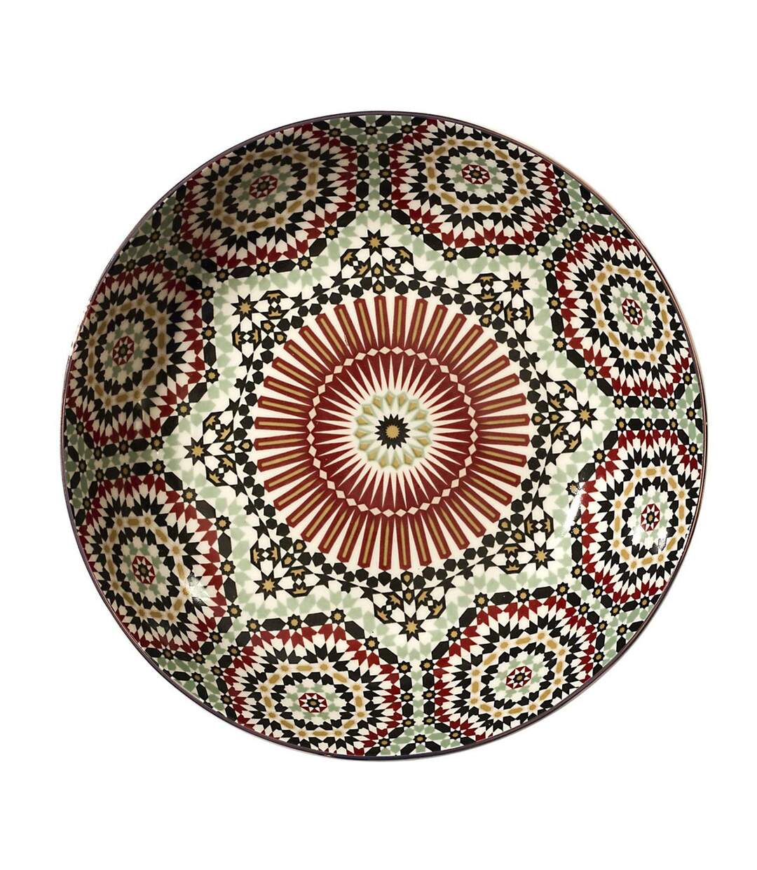 Lot de 6 Assiettes Creuses Zahra 20cm Multicolore-1