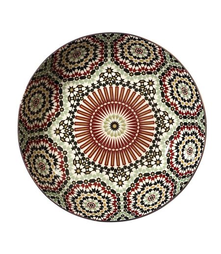 Lot de 6 Assiettes Creuses Zahra 20cm Multicolore