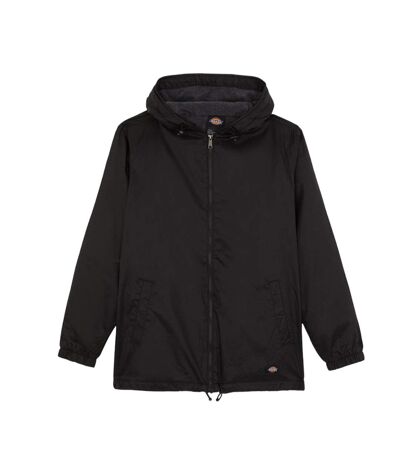 Dickies Mens Hooded Nylon Fleece Lined Jacket (Black) - UTFS10380