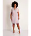 Robe droite courte rayée brillant-1
