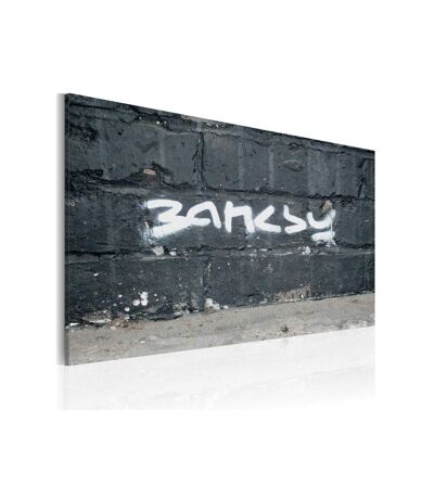 Paris Prix - Tableau Imprimé banksy - Signature 40x60cm