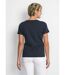 T-shirt col V ajouré brodé-2
