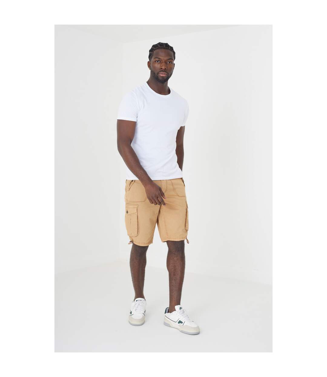 Short à poches george homme beige Brave Soul-4