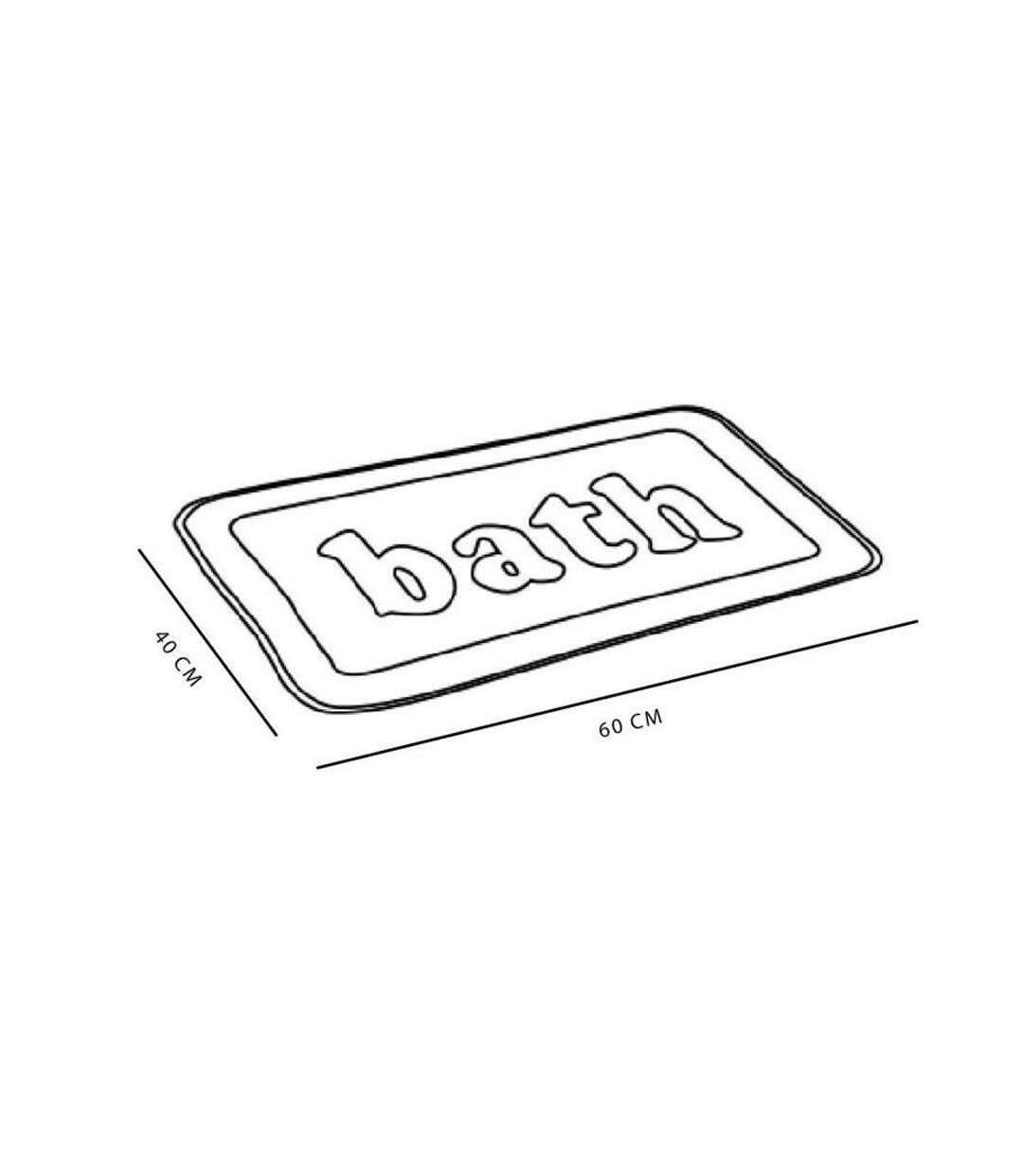 Tapis blanc utility mémoire de forme 40x60-2