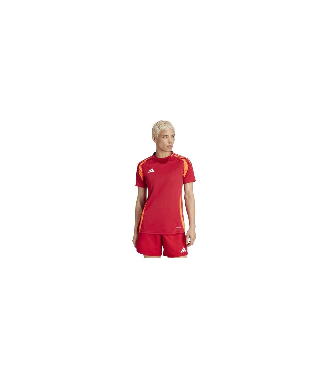 T-shirt Tiro Competition Match Femme Rouge Adidas-1