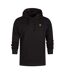 Mens Embroidered Logo Hoodie Jet Black Lyle & Scott-2