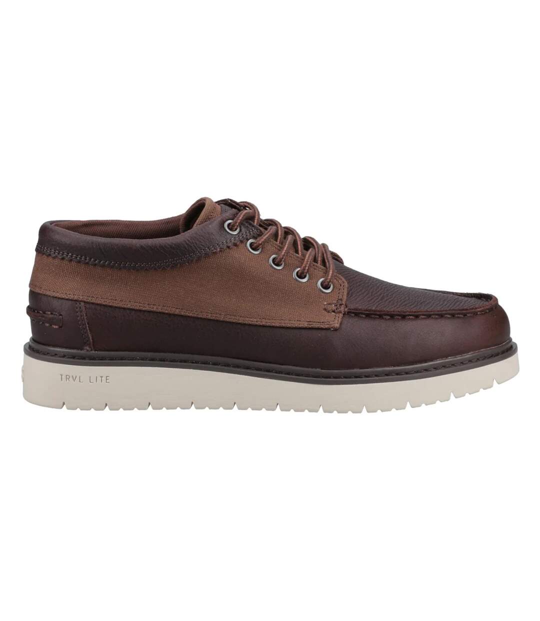Mens Trvl Lite Leather Trainers Brown Toms-3
