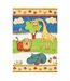 Tapis salon et chambre tissé motif enfant ANIMAUX