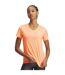 T-shirt Motif/style À Nœud Femme Orange Under Armour-1
