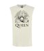 Unisex adult line art queen tank top vintage white Amplified-1