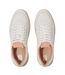 Womens/ladies Leather Trainers White Pink FitFlop-4