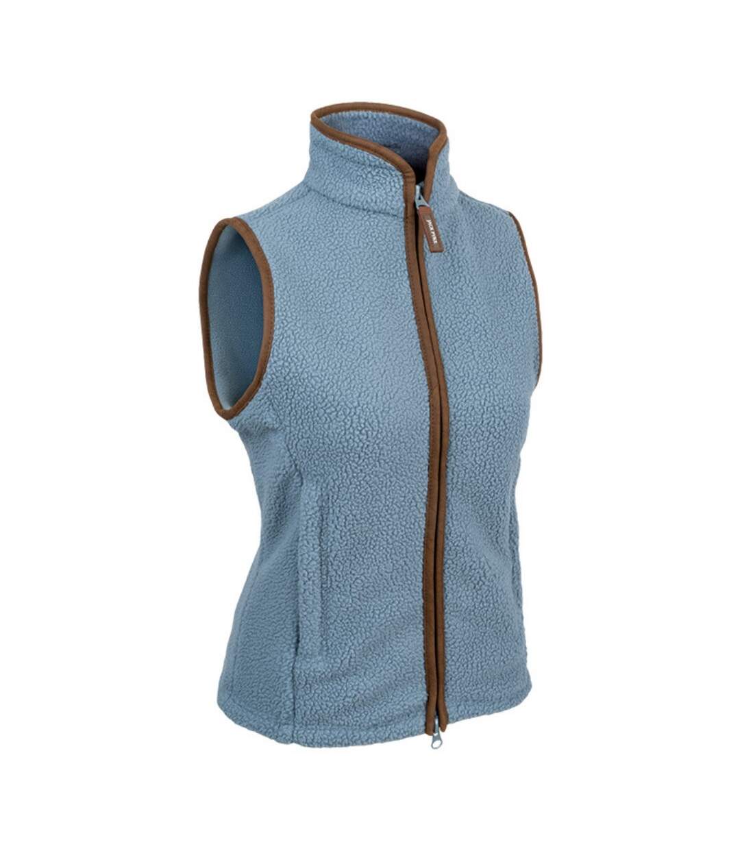 Womens/ladies Sherpa Fleece Gilet Ice Blue Jack Pyke-3
