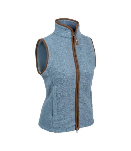 Womens/ladies Sherpa Fleece Gilet Ice Blue Jack Pyke