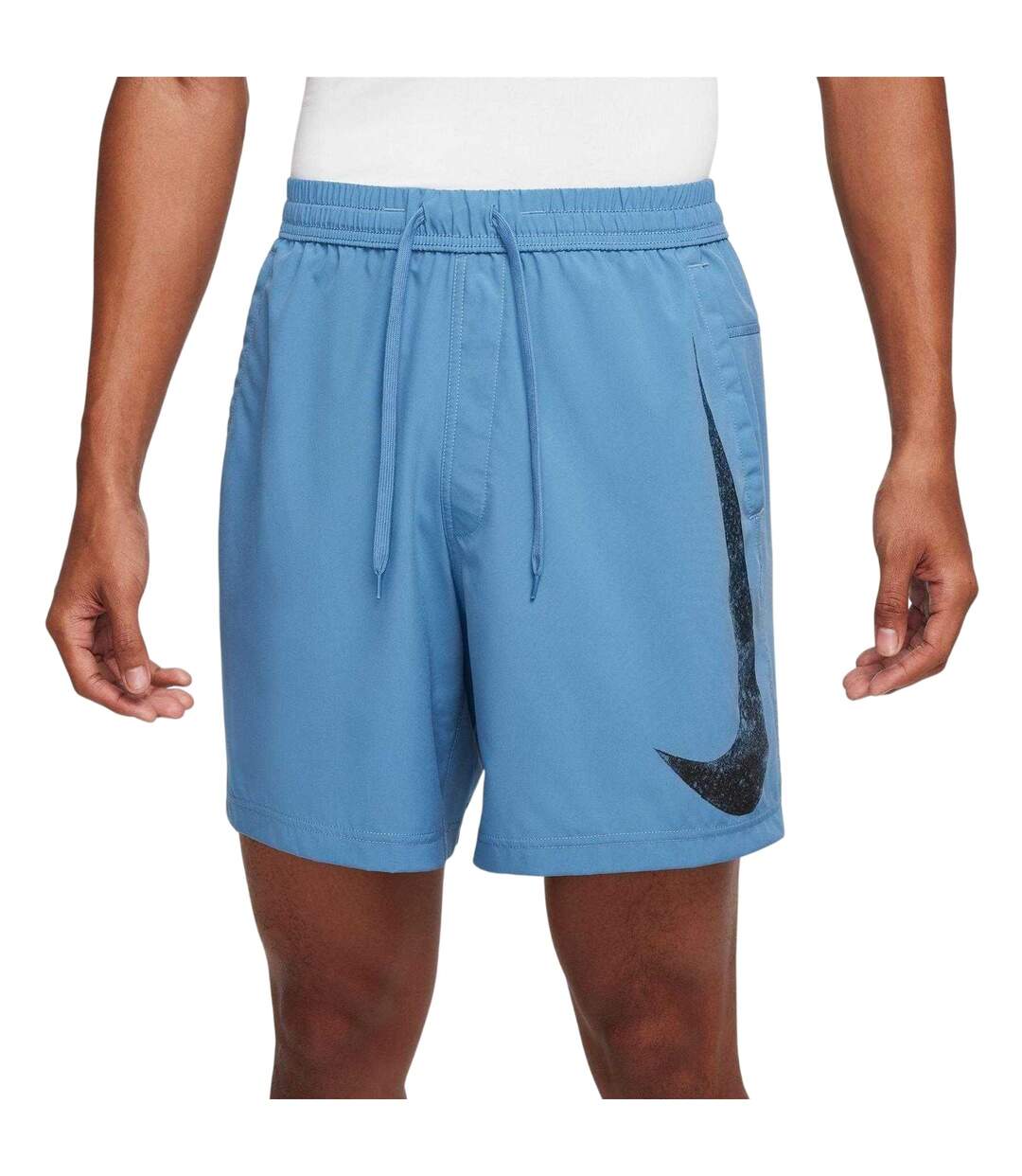 Mens Form Swoosh Dri-fit Shorts Aegean Blue Nike-2