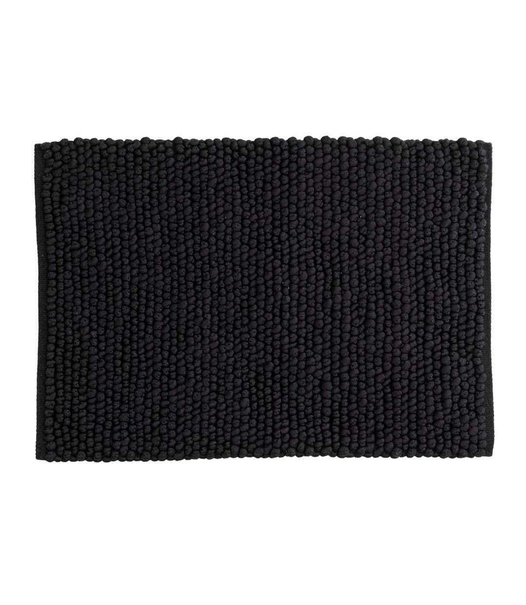 Tapis de Salle de Bain Wilmer 50x80cm Noir-1