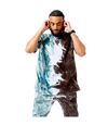 Hype Mens Tie Dye T-Shirt (Brown/White/Blue)