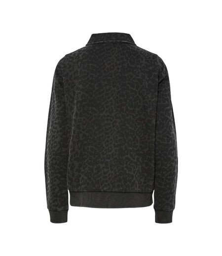 Sweat manches longues léopard femme pieces jackie