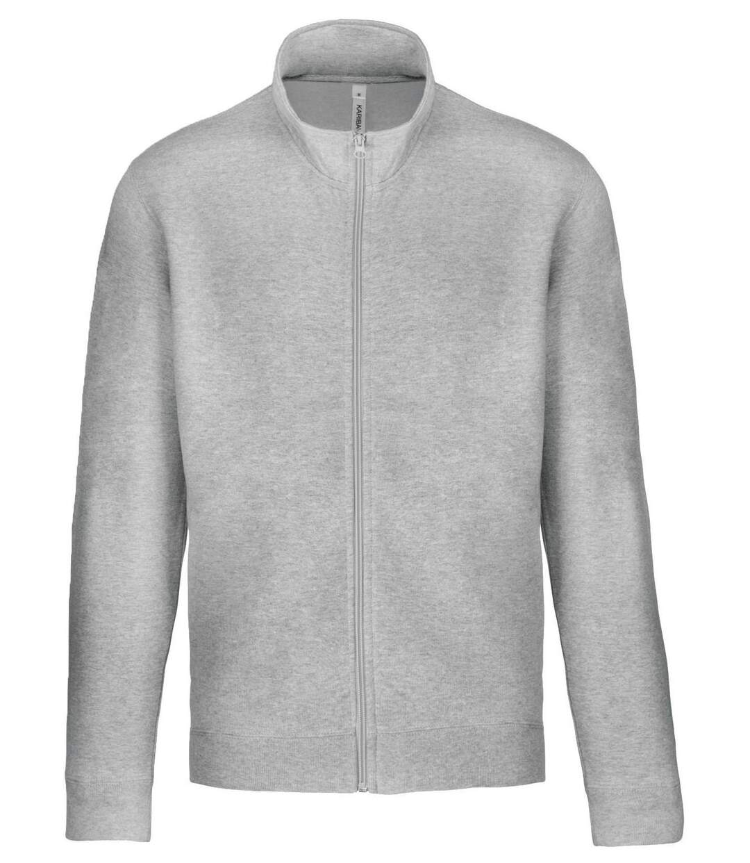 Veste sweat molleton zippée - Homme - K472 - gris oxford-1