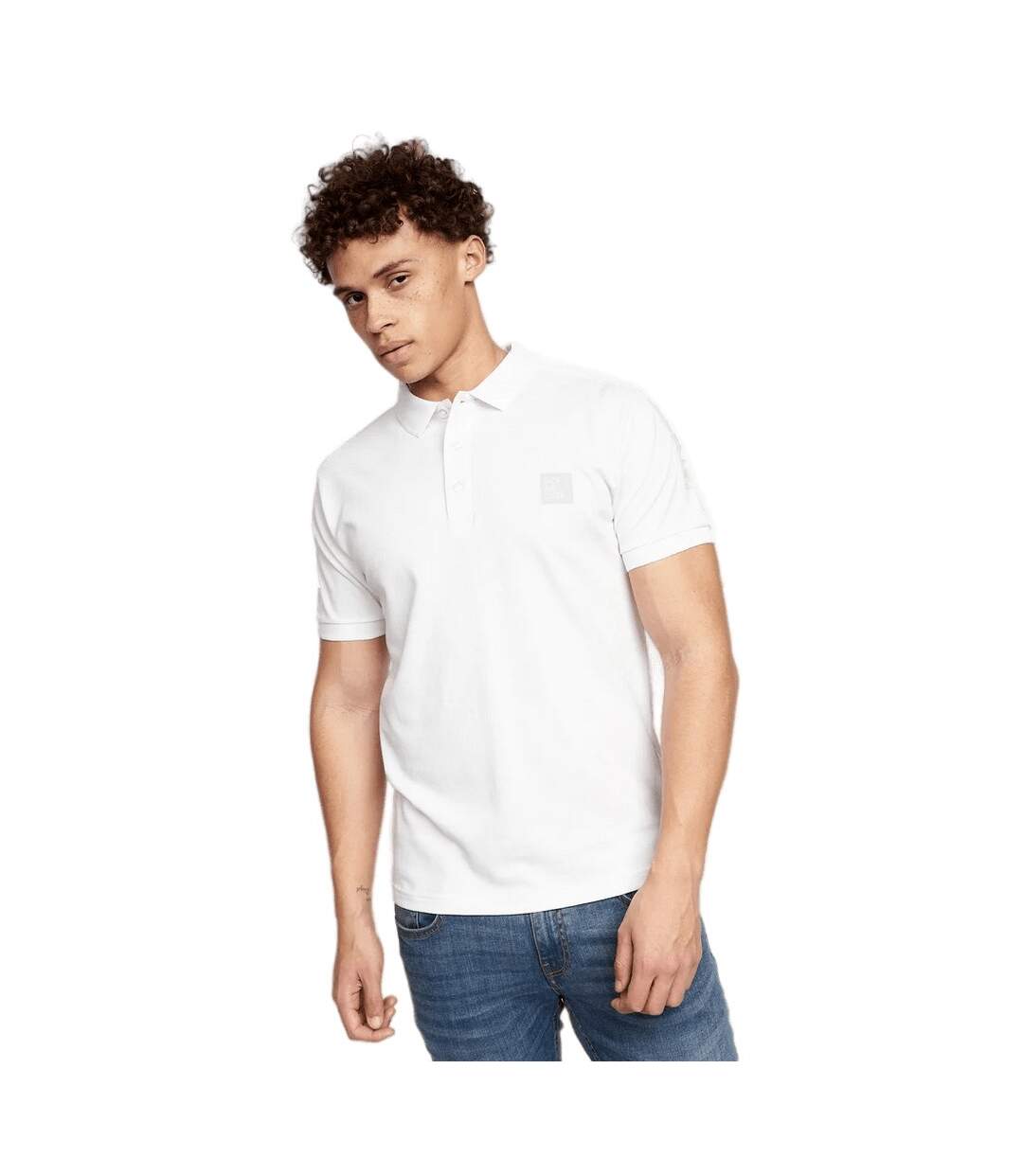 Duck and Cover Mens Stelaire Polo Shirt (White)
