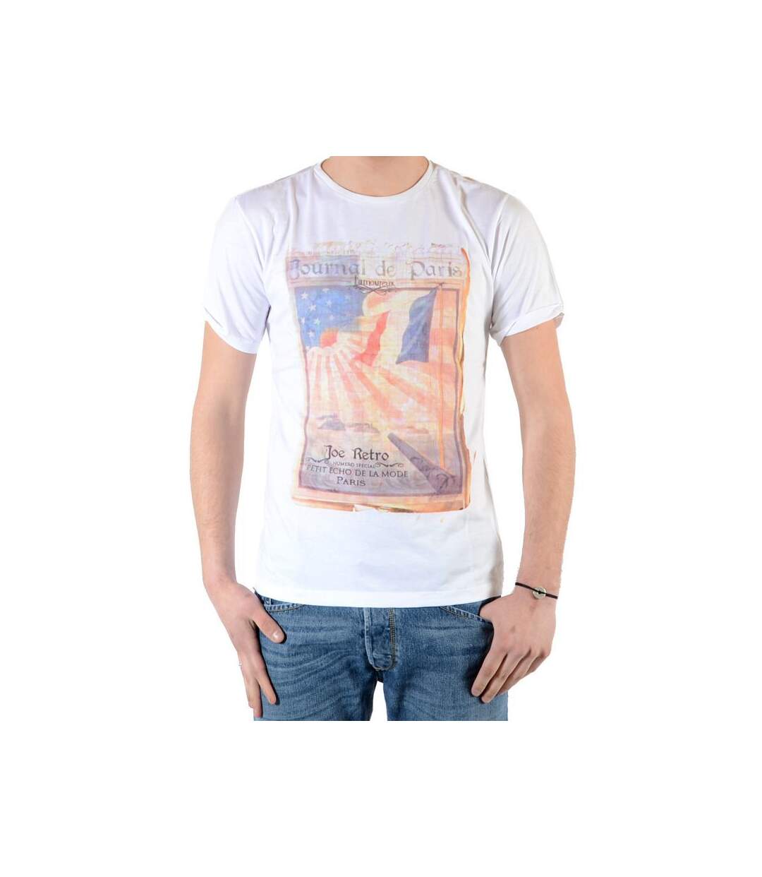 Tee Shirt Joe Retro Treet Blanc-1