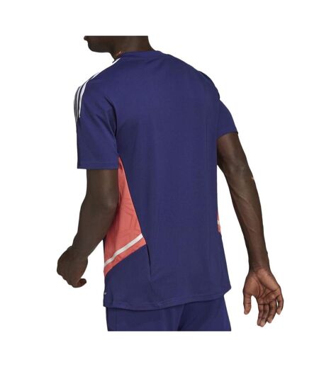 T-Shirt violet homme adidas con - l